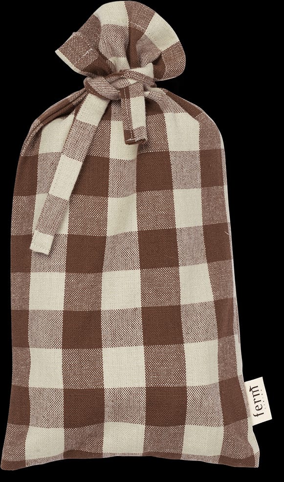 Bothy Check bawełniana serwetka 40x40 cm 4-pak, Cinnamon-grey green Ferm Living