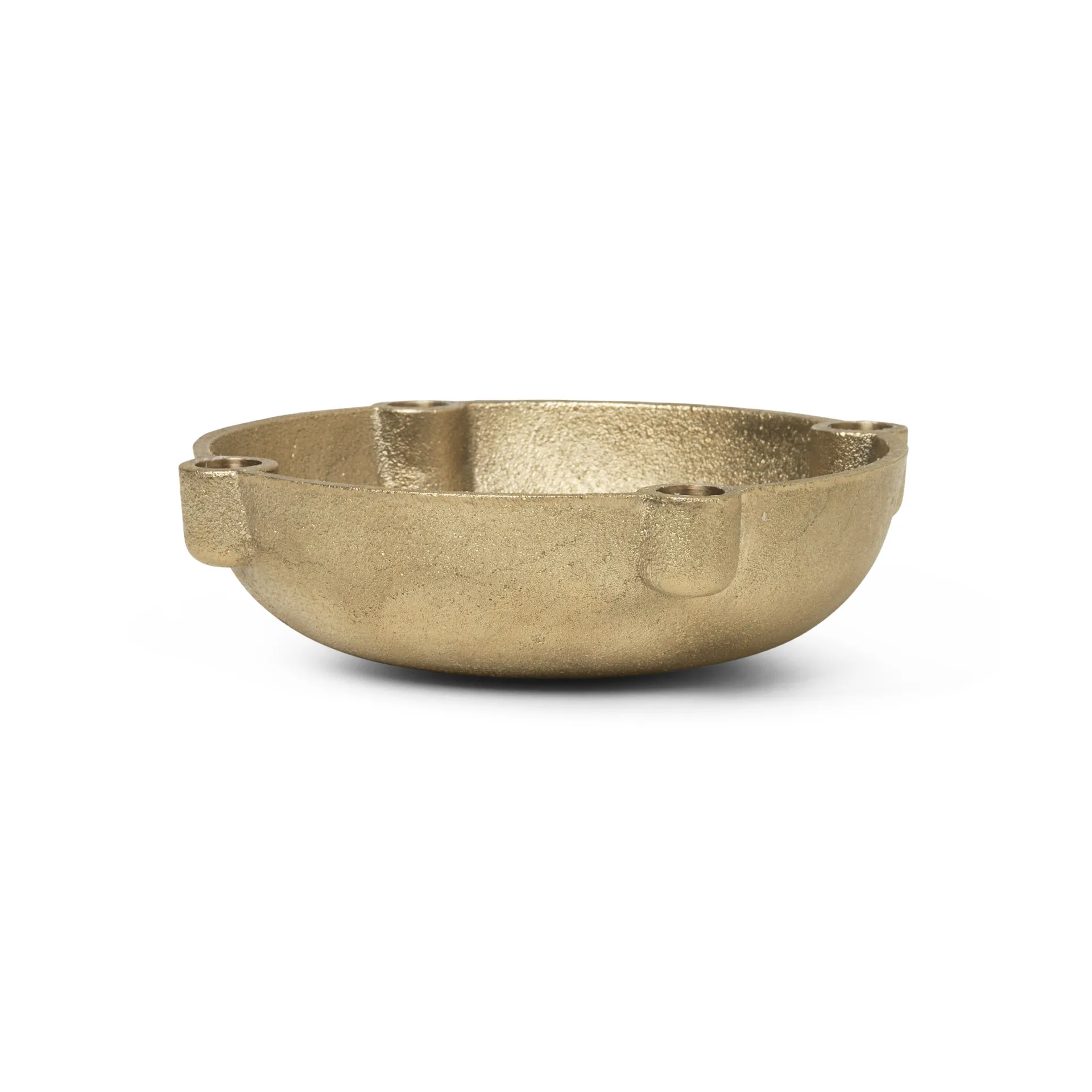 Bowl Mosiężny świecznik adwentowy, Brass Ferm Living