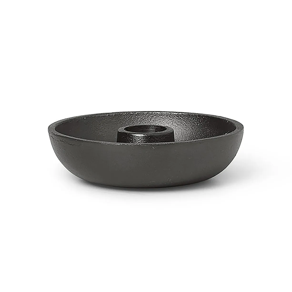 Bowl świecznik Ø10 cm, Blackened aluminium Ferm Living