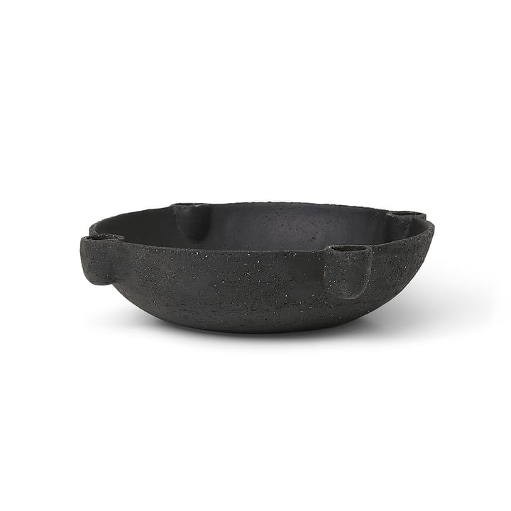 Bowl świecznik adwentowy ceramika large Ø27 cm - Ciemno szary - Ferm LIVING