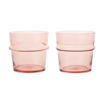 Boya niskie szklanki do napojów 300 ml, zestaw 2 sztuk - Blush - Ferm Living