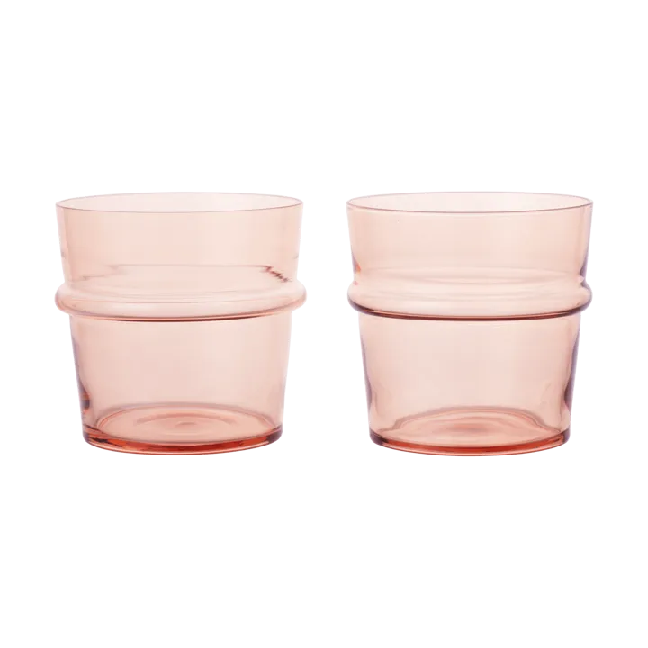 Boya niskie szklanki do napojów 300 ml, zestaw 2 sztuk - Blush - Ferm Living