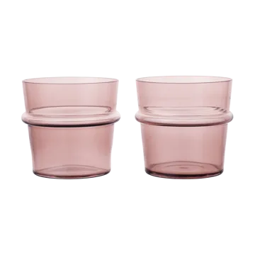 Boya niskie szklanki do napojów 300 ml, zestaw 2 sztuk - Mauve - Ferm Living