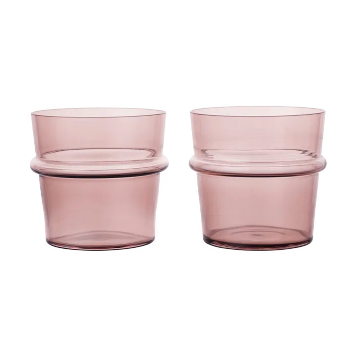 Boya niskie szklanki do napojów 300 ml, zestaw 2 sztuk - Mauve - Ferm Living