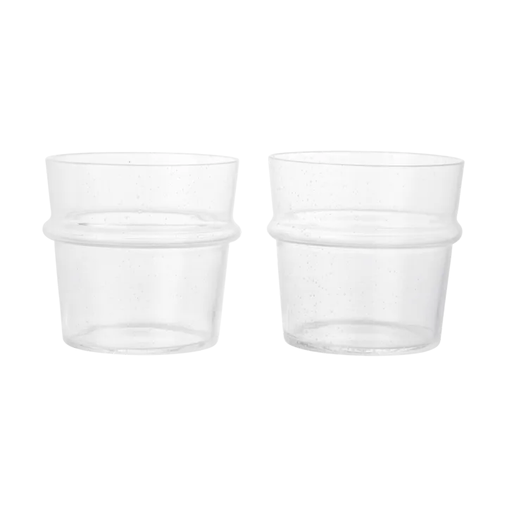 Boya niskie szklanki do napojów 300 ml, zestaw 2 sztuk - Przezroczysty - Ferm Living