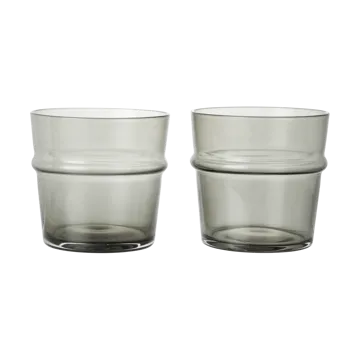 Boya niskie szklanki do napojów 300 ml, zestaw 2 sztuk - Przydymiony szary - Ferm Living