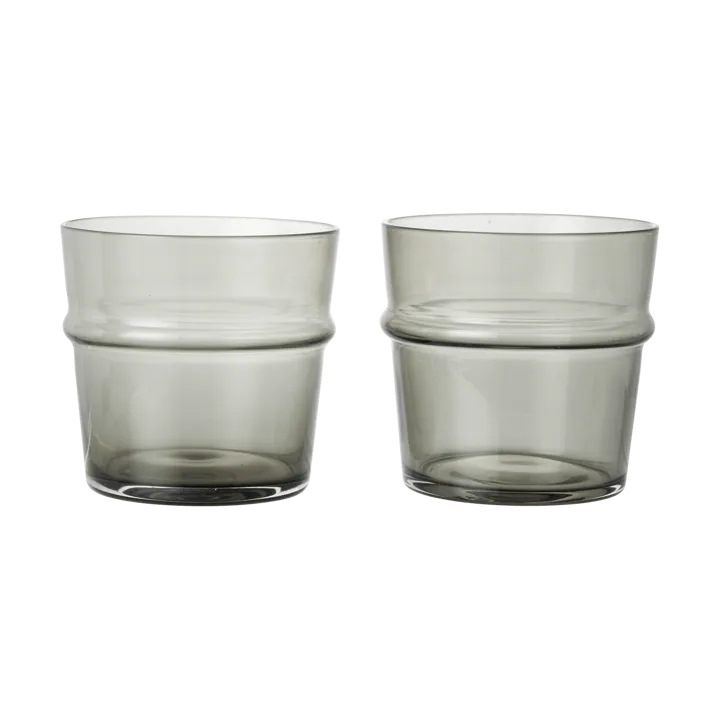 Boya niskie szklanki do napojów 300 ml, zestaw 2 sztuk - Przydymiony szary - Ferm Living