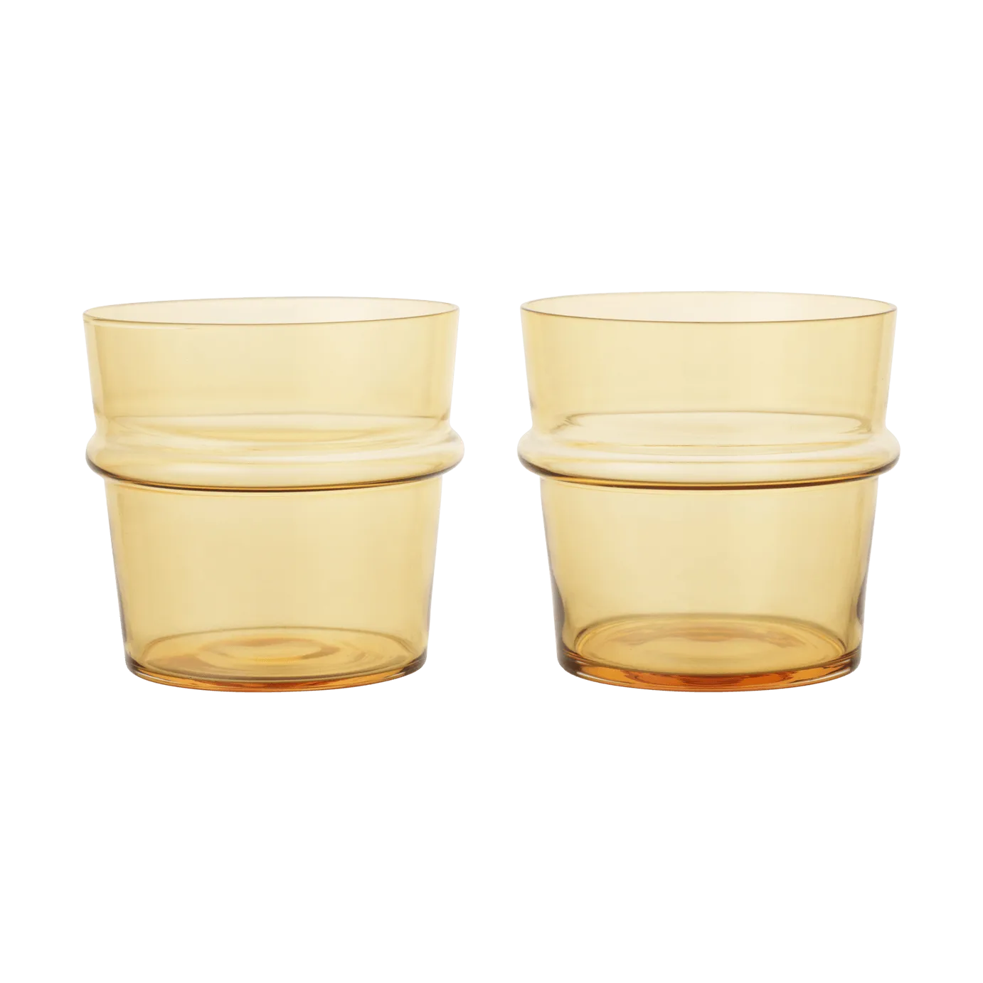 Boya niskie szklanki do napojów 300 ml, zestaw 2 sztuk, Yellow Ferm Living