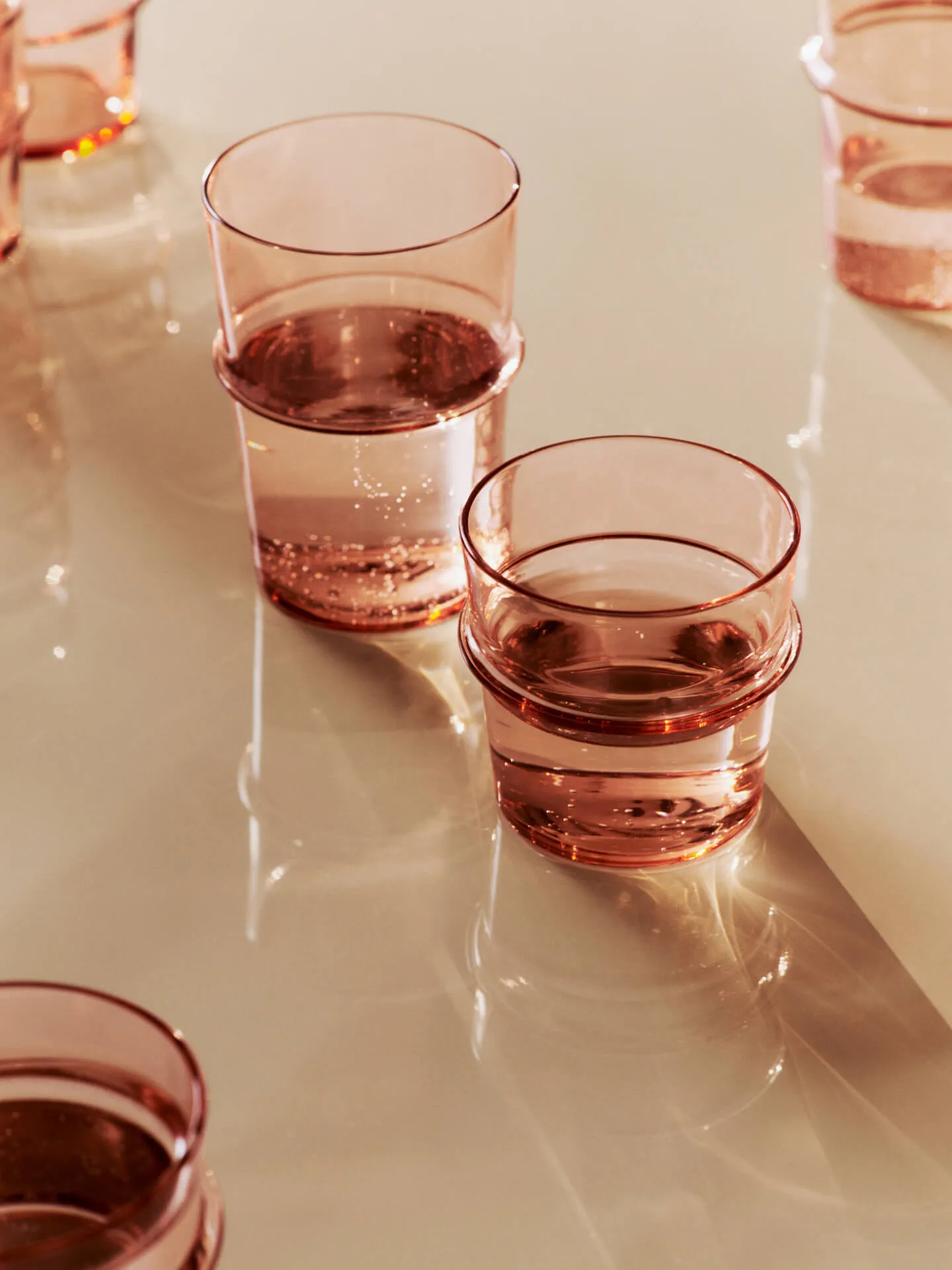 Boya wysoka szklanka 450 ml, 2‑pak, Blush Ferm Living