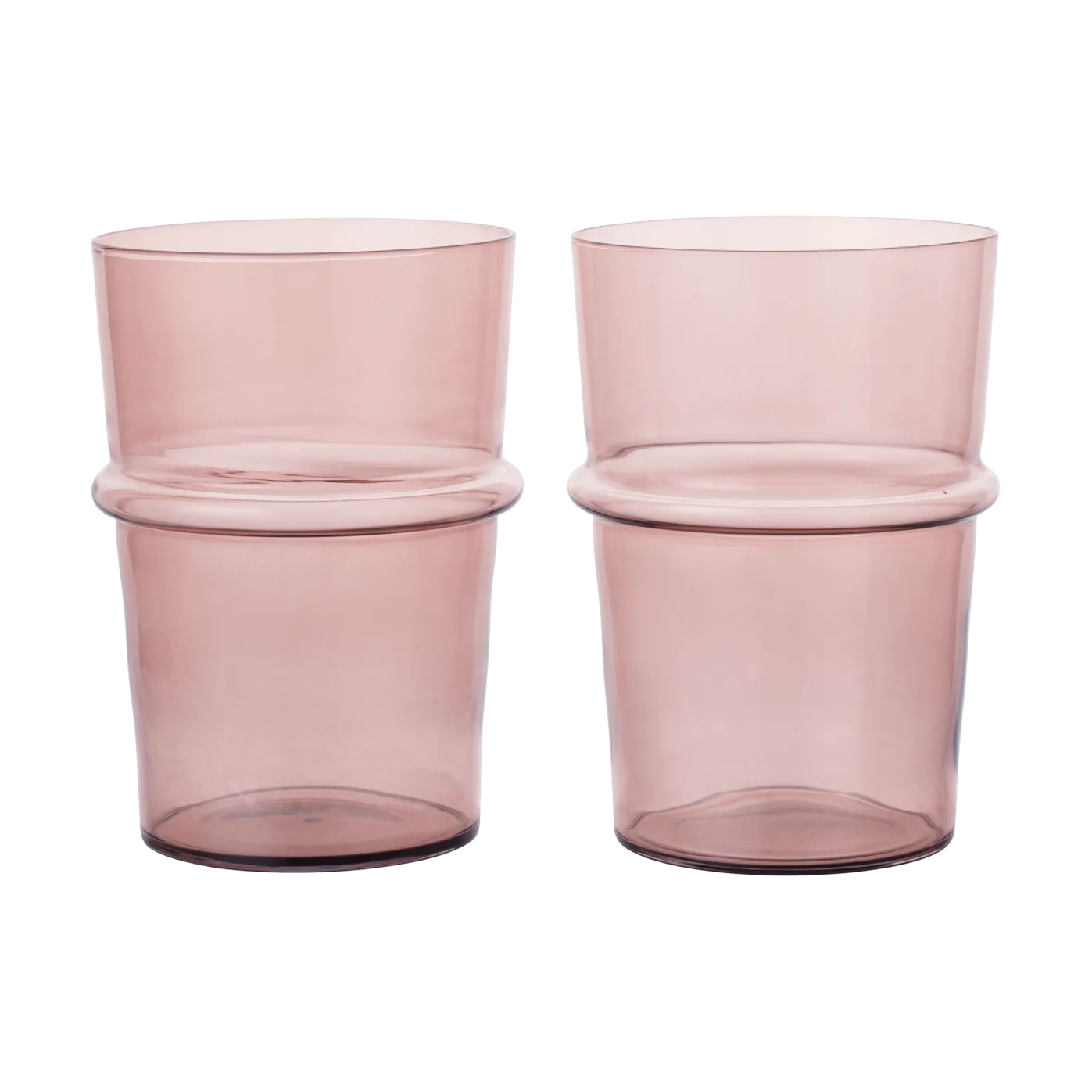 Boya wysoka szklanka 450 ml, 2‑pak, Mauve Ferm Living