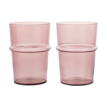 Boya wysoka szklanka 450 ml, 2‑pak - Mauve - Ferm Living