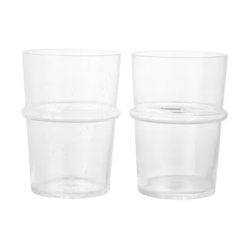 Boya wysoka szklanka 450 ml, 2‑pak - Przezroczysty - Ferm Living