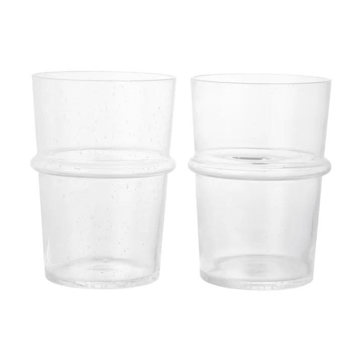 Boya wysoka szklanka 450 ml, 2‑pak - Przezroczysty - Ferm Living
