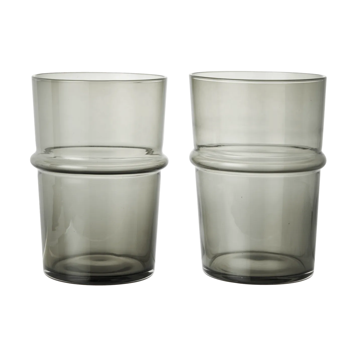 Boya wysoka szklanka 450 ml, 2‑pak, Przydymiony szary Ferm Living