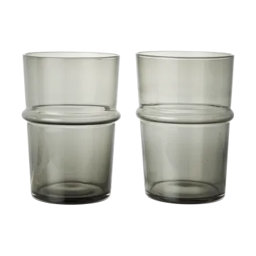 Boya wysoka szklanka 450 ml, 2‑pak - Przydymiony szary - Ferm Living