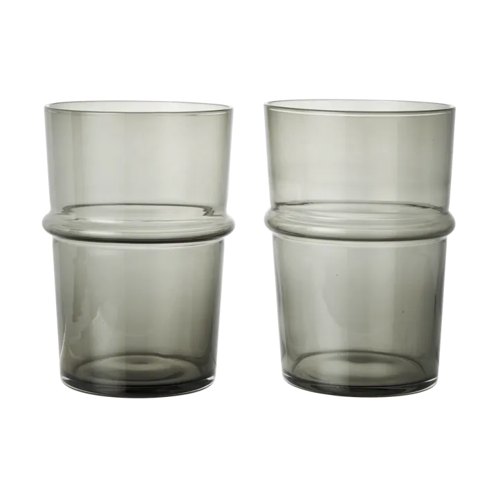 Boya wysoka szklanka 450 ml, 2‑pak - Przydymiony szary - Ferm Living