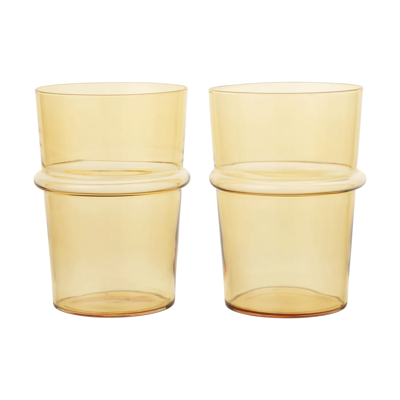 Boya wysoka szklanka 450 ml, 2‑pak, Yellow Ferm Living