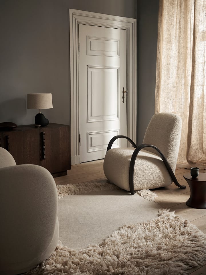 Buur lounge chair Nordic Bouclé, Kremowy Ferm Living