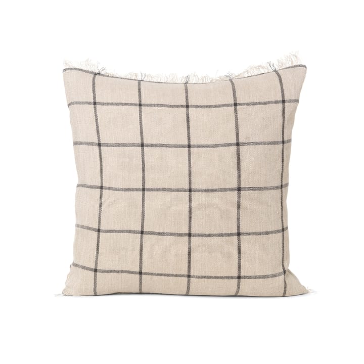 Calm poduszka camel-black - 48x48 cm - Ferm Living