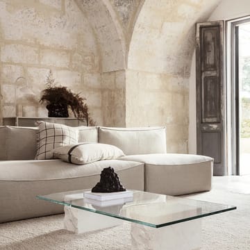 Catena modul sofa - tkanina cotton linen Natural, connect corner 200 - Ferm Living