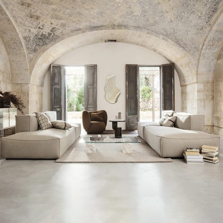 Catena modul sofa, tkanina cotton linen Natural, connect corner 200 Ferm Living