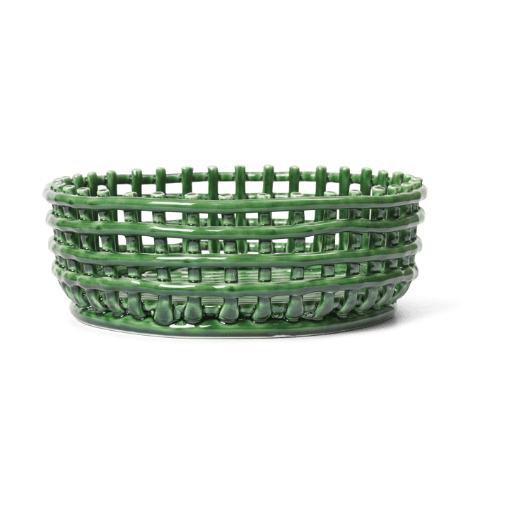 Ceramic pleciona miska - Emerald Green - Ferm Living