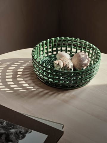 Ceramic pleciona miska - Emerald Green - Ferm Living