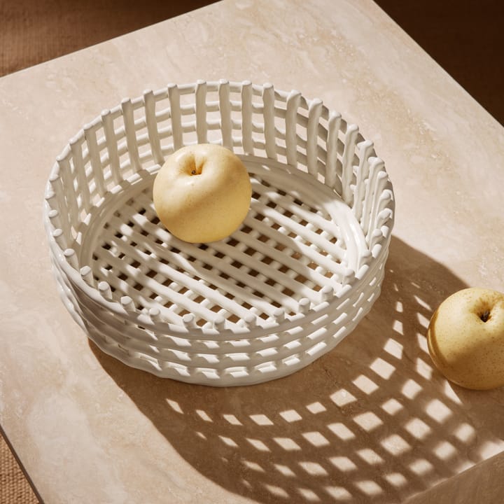 Ceramic pleciona miska, off-white Ferm Living