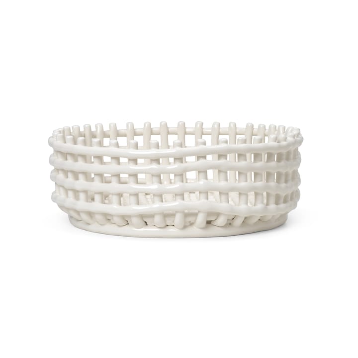 Ceramic pleciona miska - off-white - Ferm Living