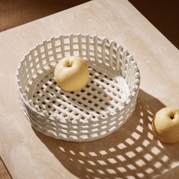 Ceramic pleciona miska - off-white - Ferm Living