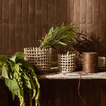 Ceramic pleciony koszyk Ø23.5 cm - cashmere - Ferm Living