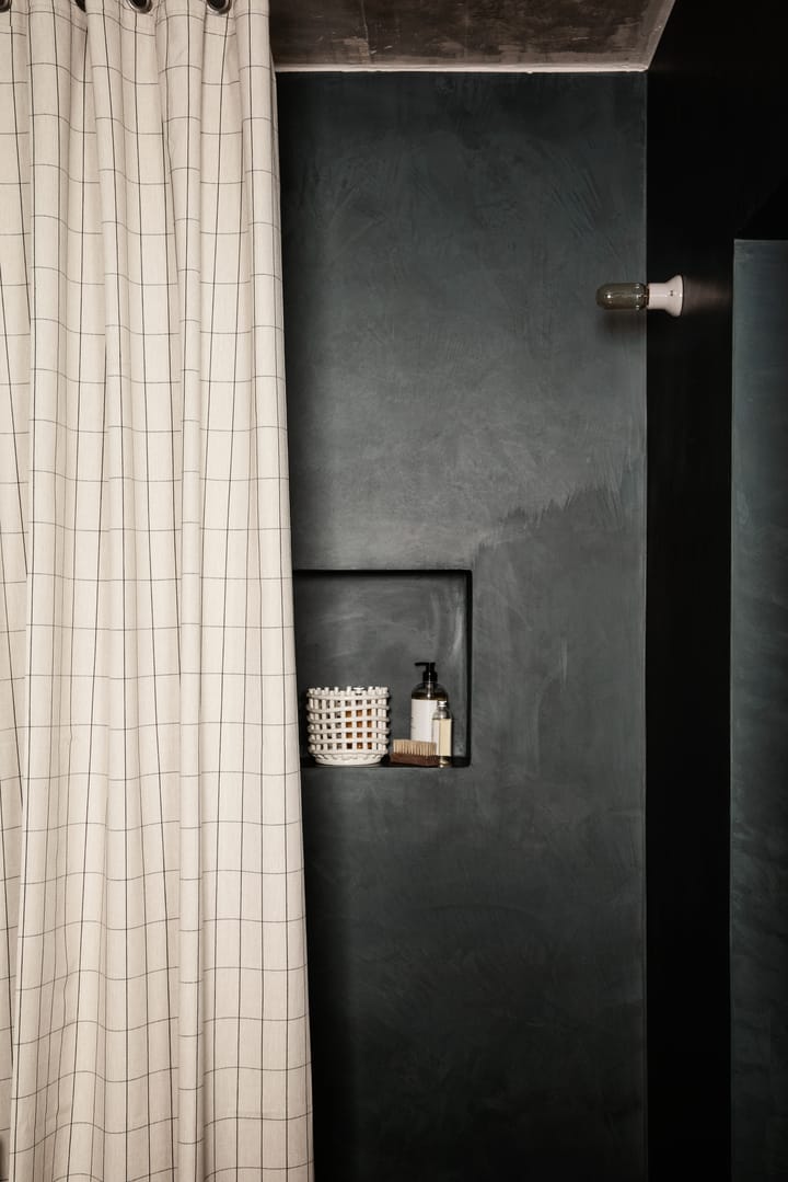 Chambray zasłona prysznicowa, Checked Ferm Living