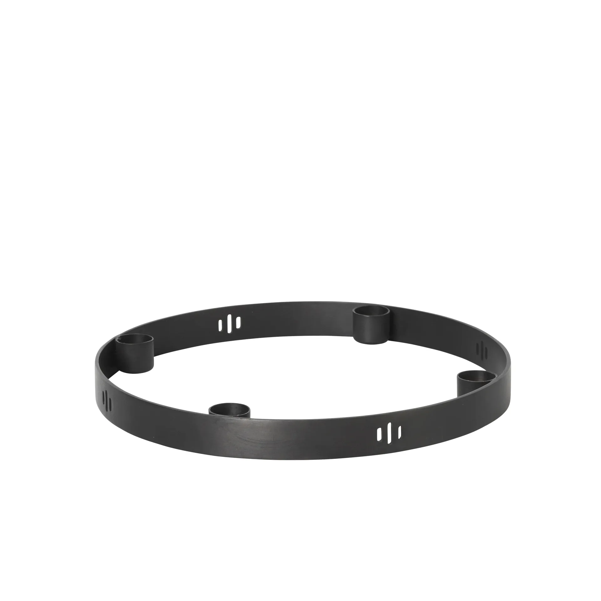 Circle świecznik z czarnego mosiądzu, mały bez zawieszenia Ferm Living