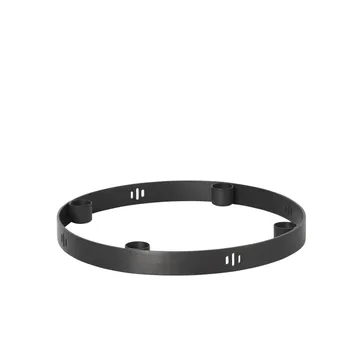 Circle świecznik z czarnego mosiądzu - mały bez zawieszenia - Ferm Living