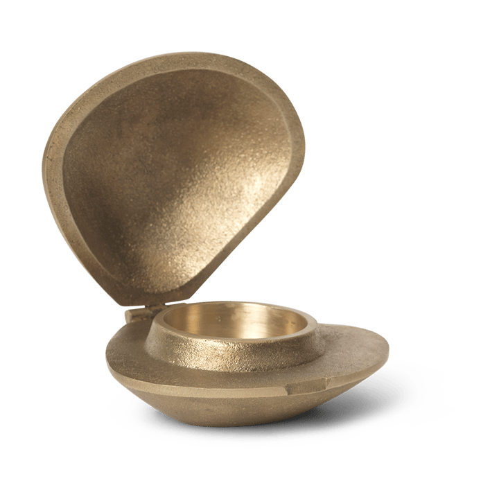 Clam lampion na świecę - Mosiądz - Ferm Living