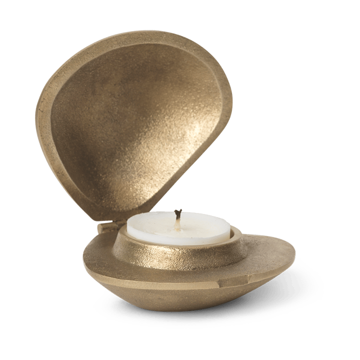 Clam lampion na świecę, Mosiądz Ferm Living