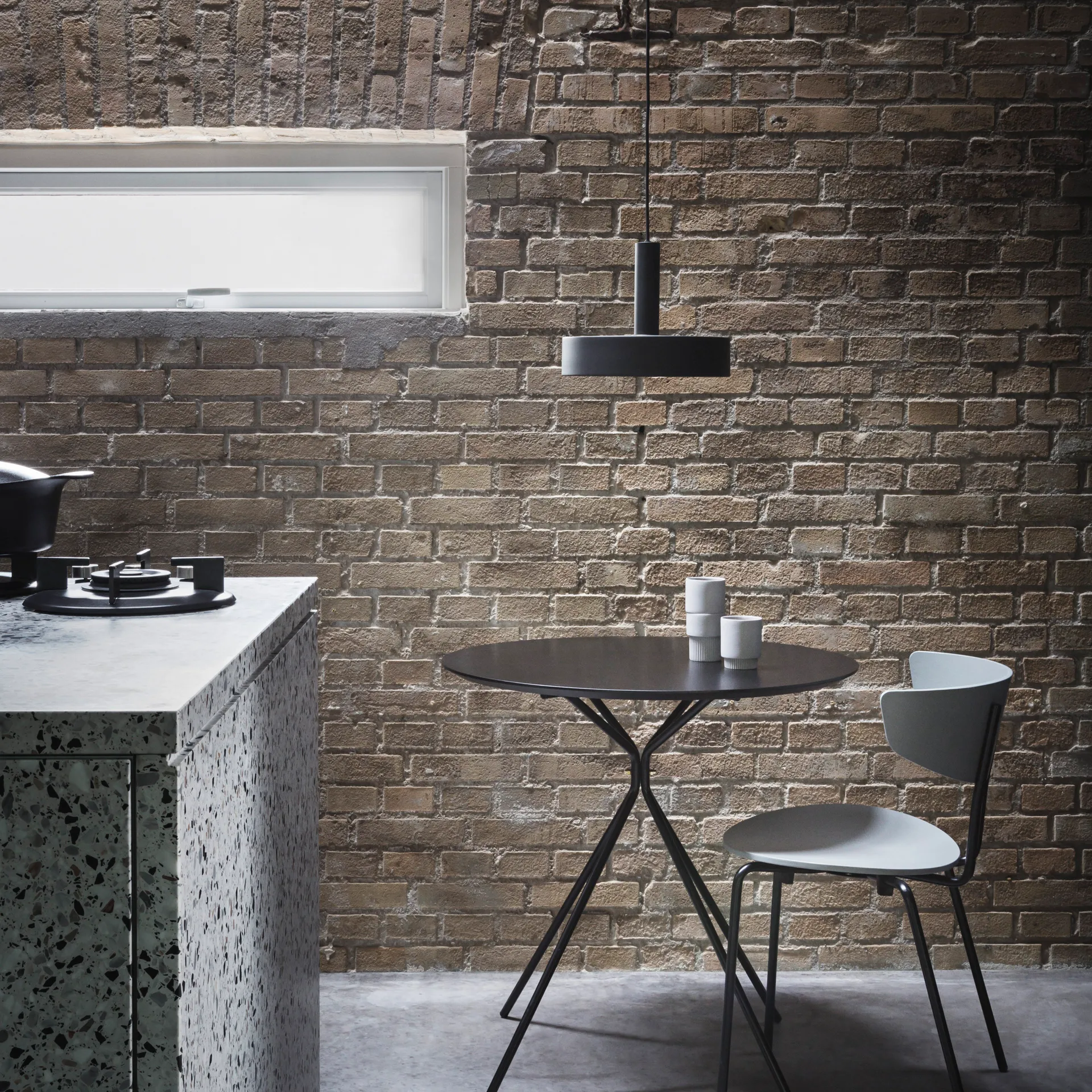 Collect klosz Record, czarny Ferm Living