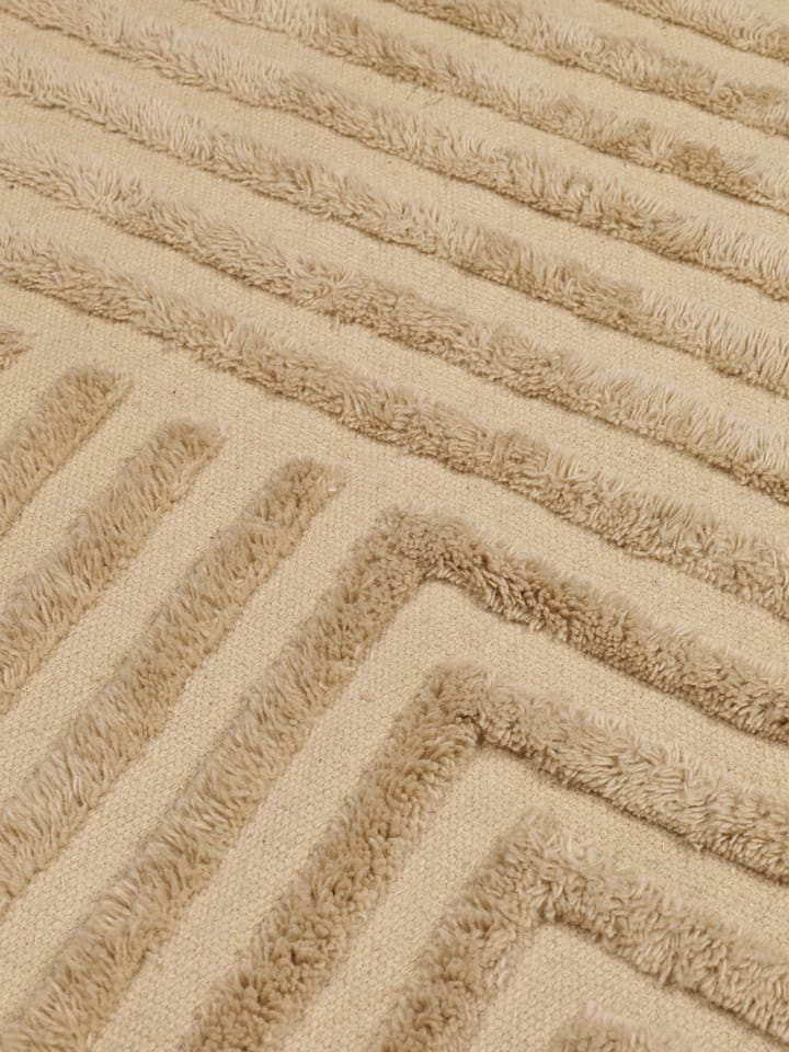 Crease wełniana wykładzina 160x250 cm - Light Sand - ferm LIVING