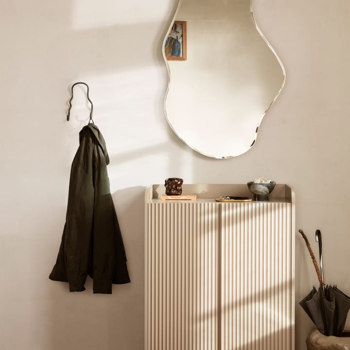 Curvature podwójny wieszak, Black brass Ferm Living