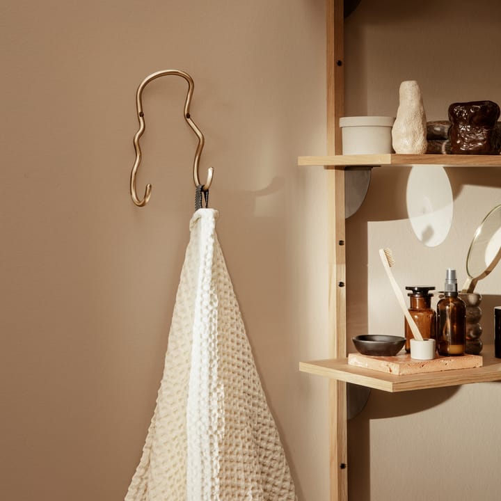 Curvature podwójny wieszak, brass Ferm Living