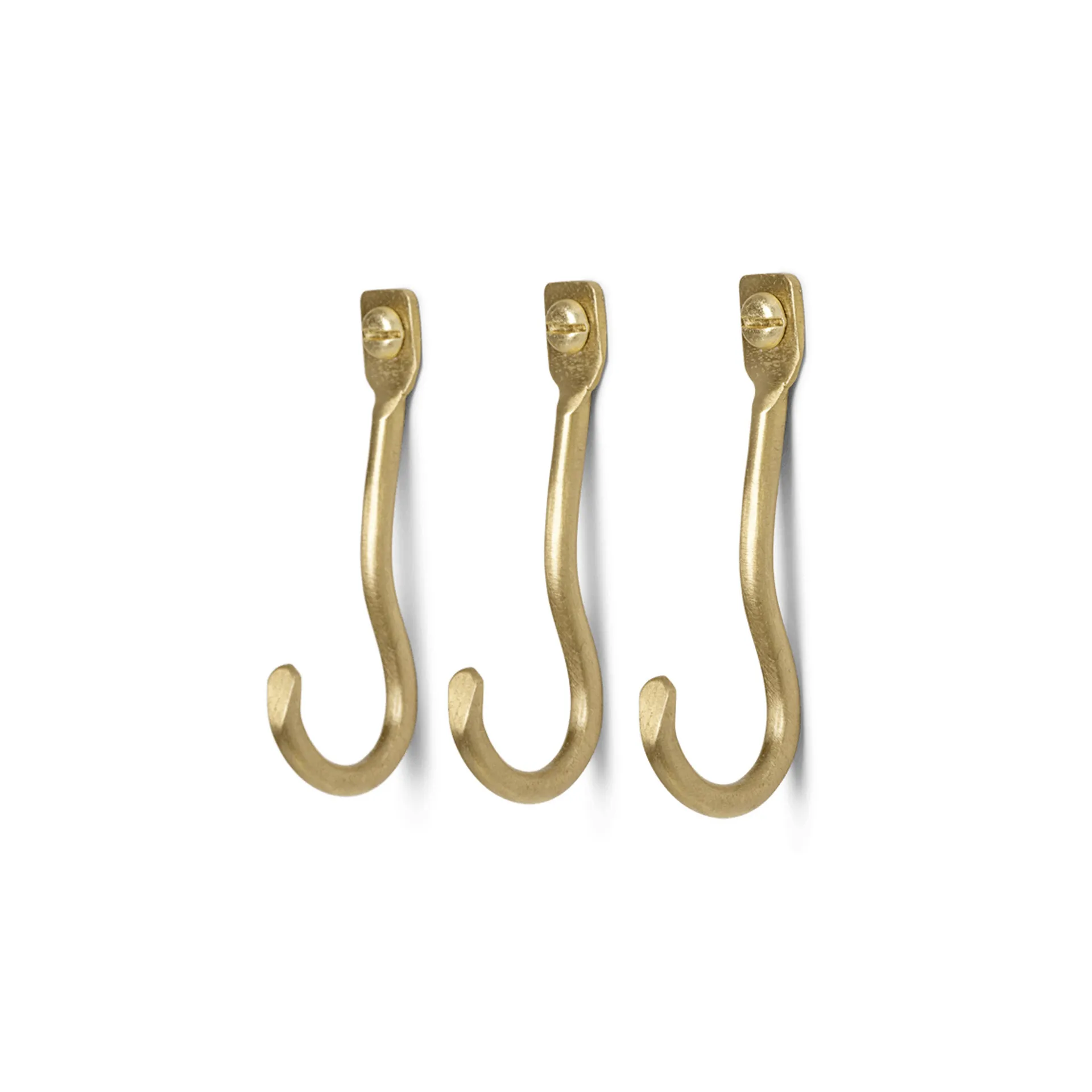 Curvature wieszak 3 szt., brass Ferm Living
