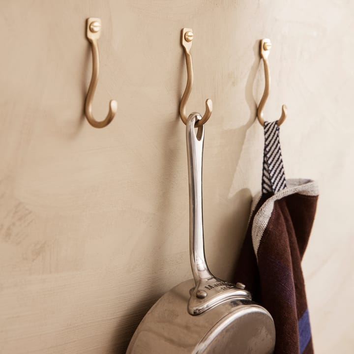 Curvature wieszak 3 szt. - brass - ferm LIVING