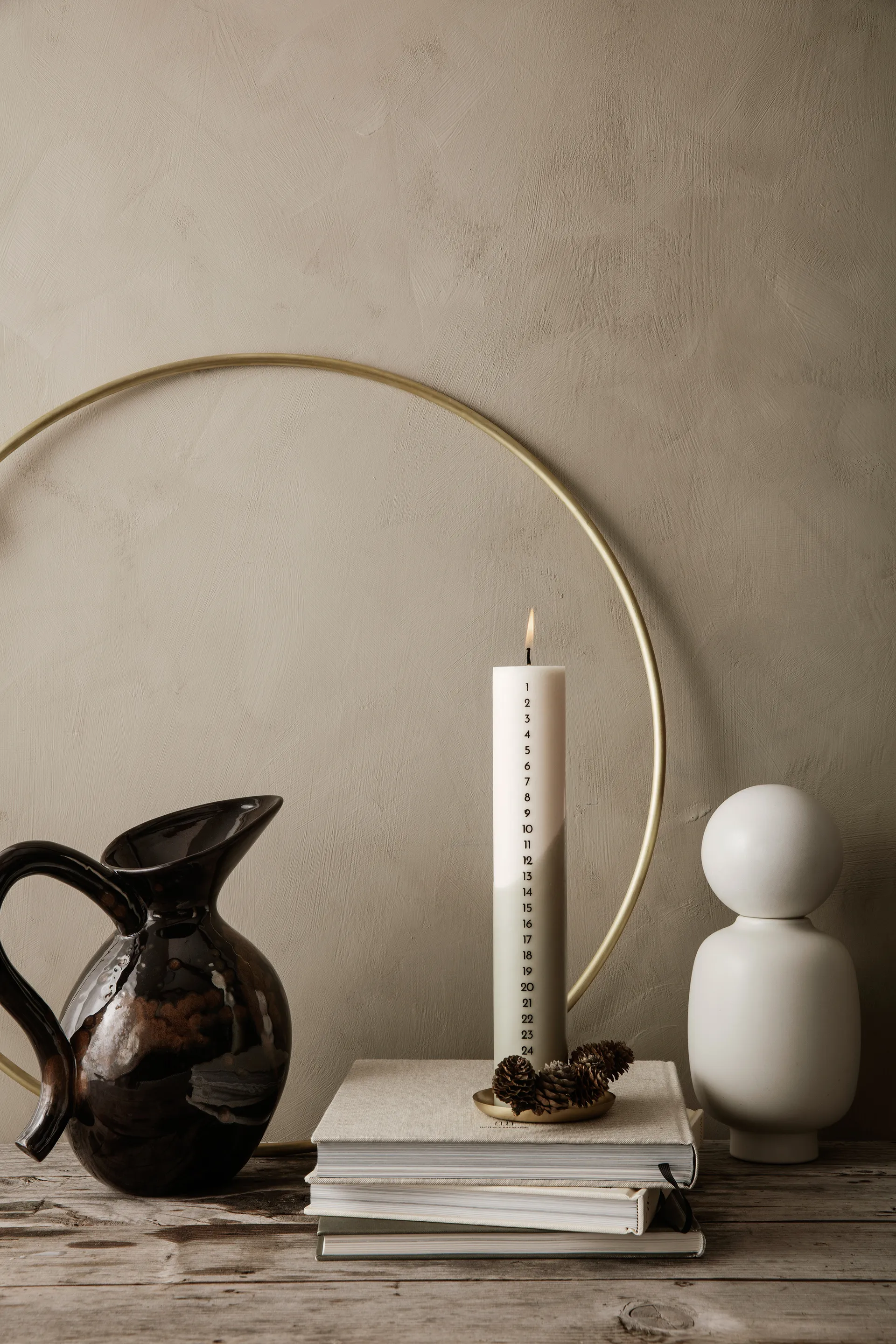 Deco ozdobne pierścienie Ø65 cm, mosiądz Ferm Living