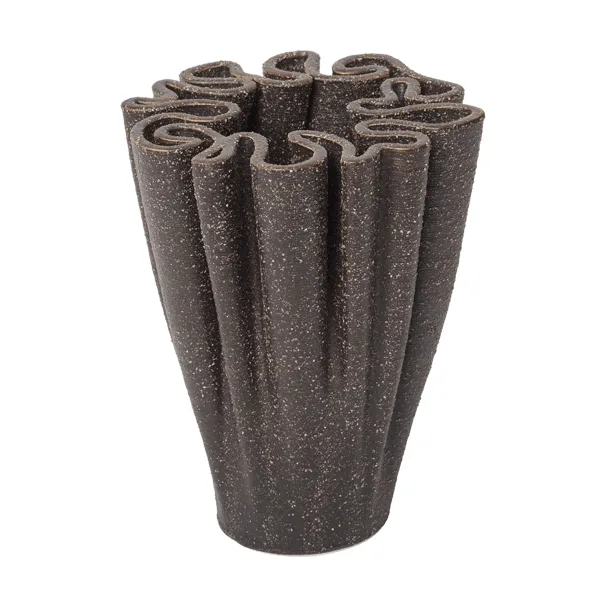 Dedali  wazon 11 cm - Dark brown - Ferm Living