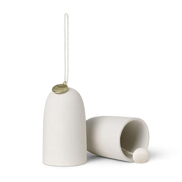 Dekoracja świąteczna Bell Ø4 cm 2 szt. - Off-white - ferm LIVING