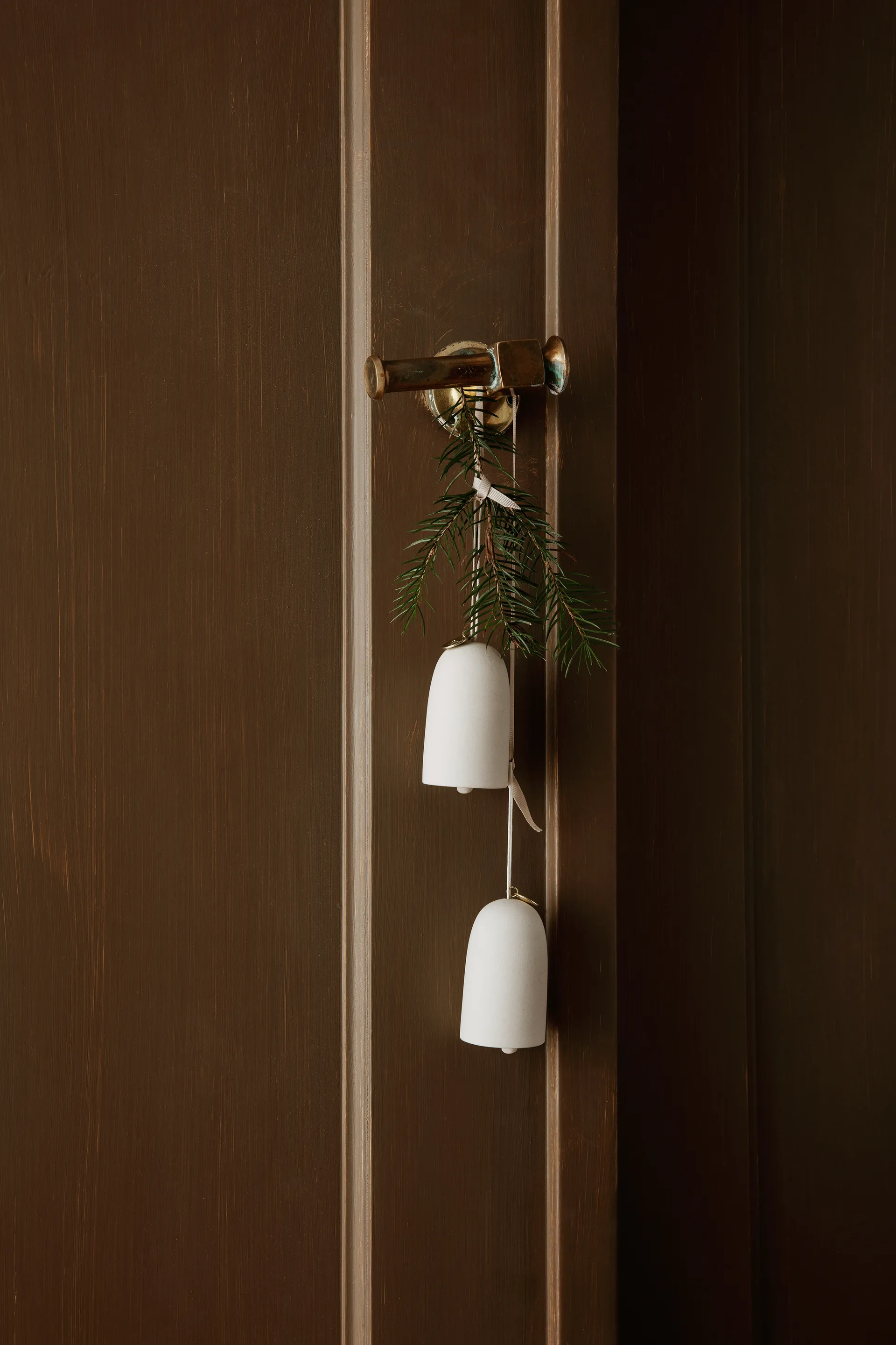 Dekoracja świąteczna Bell Ø4 cm 2 szt., Off-white Ferm Living