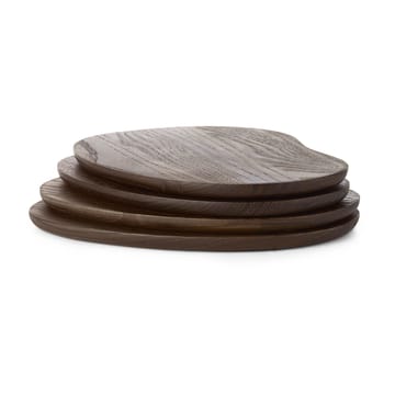 Deseczka śniadaniowa Cairn butter boards 4 szt. - Ciemnobrązowy - Ferm Living