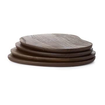 Deseczka śniadaniowa Cairn butter boards 4 szt. - Ciemnobrązowy - ferm LIVING