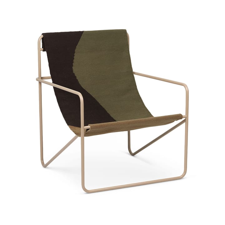 Desert lounge chair - dune, cashemere stojak - Ferm LIVING