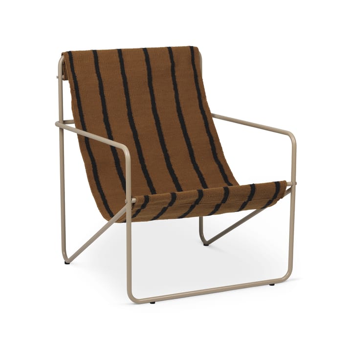 Desert lounge chair - stripe, cashemere stojak - Ferm LIVING
